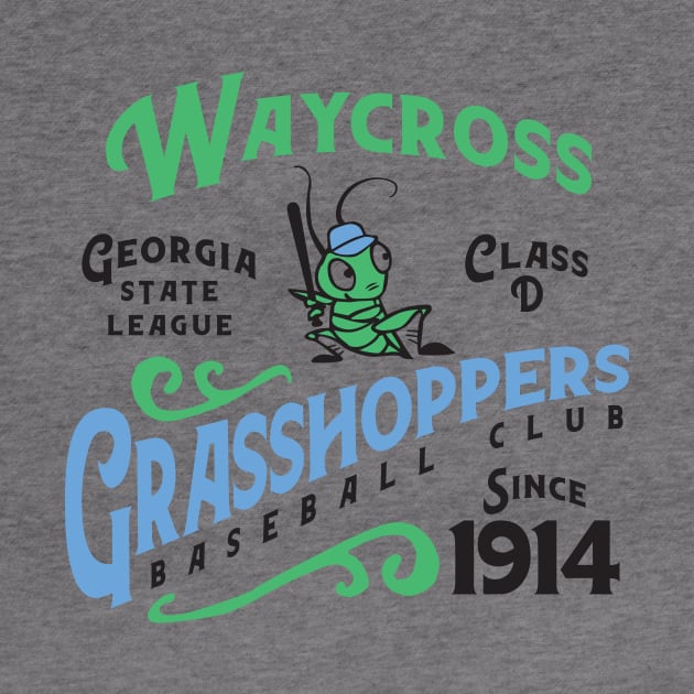 Waycross Grasshoppers Baseball by MindsparkCreative